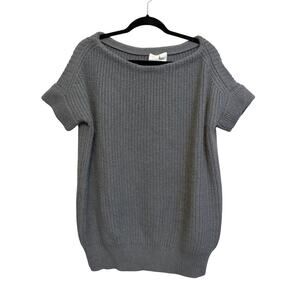 Leetha Cashmere Sweater S Gray Angora Luxury Winter Cozy Warm Comfy Oversized